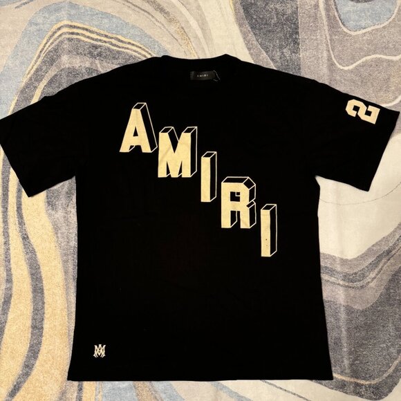 Amiri Hockey Skater Black Tee Mens Size medium or Large